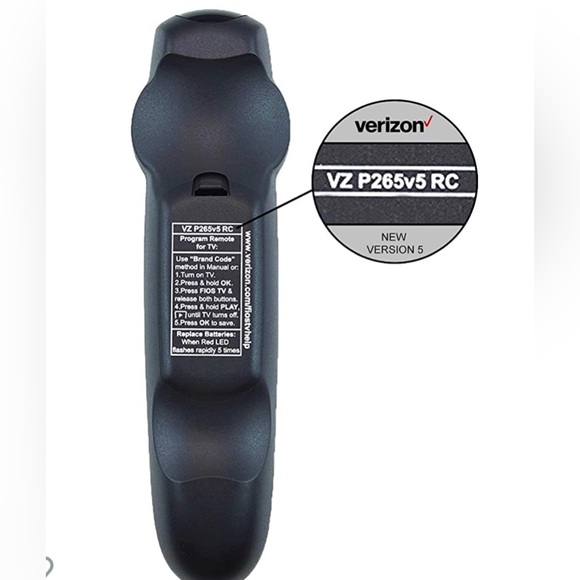 STANDARD FIOS TV REMOTE - P265v5 RC New - Picture 2 of 4